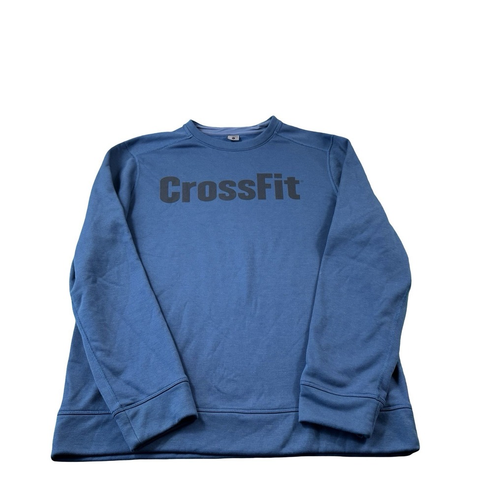 NOBULL Blue Crossfit Mens L/S Performance Crewneck Sweater Size Large